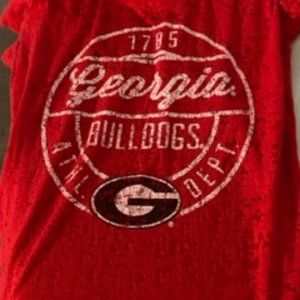 Super Cute Girls Georgia Bulldogs T- Shirt Size S